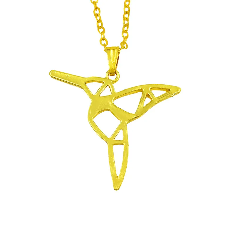 Новое оригами колье Колибри Птица Ювелирные изделия животное ожерелье