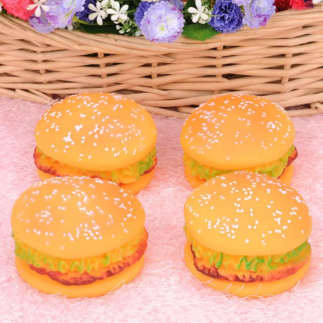 Комплект из 3 предметов игрушки для домашних питомцев мило псевдо гамбургер