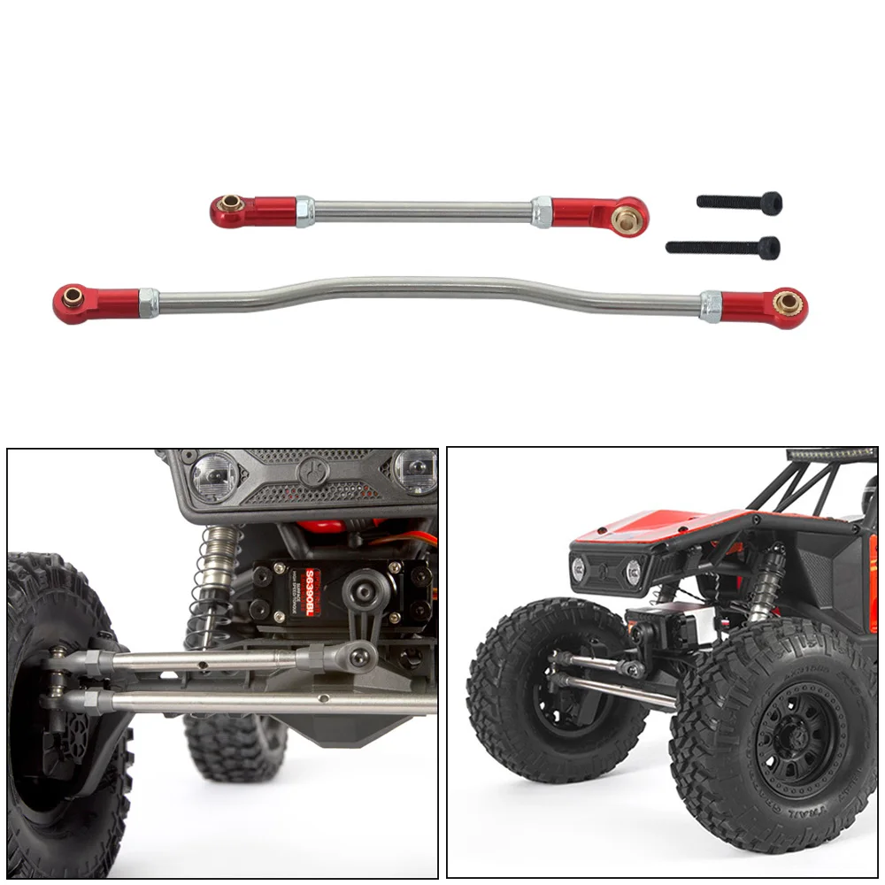 2 шт. металлический рулевой тяга для радиоуправляемого гусеничного автомобиля 1/10