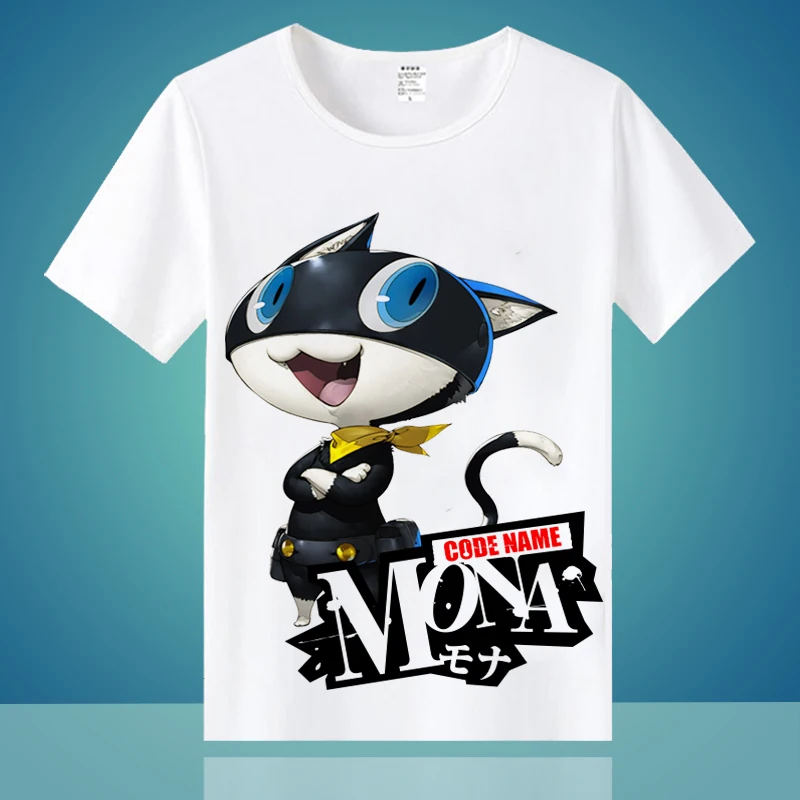 Персона 5 Косплей Футболка Акира Курусу Моргана Рен Амамия принт с героями