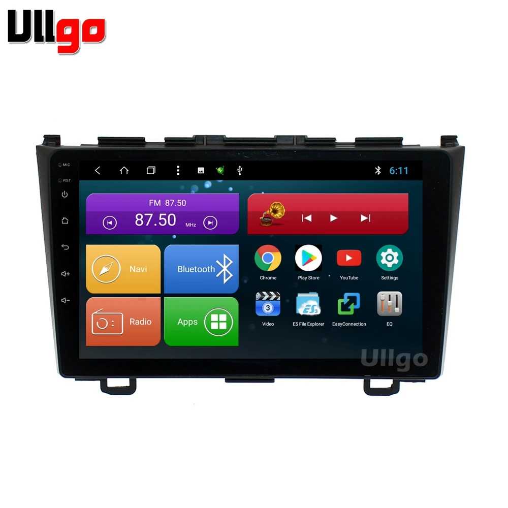 Автомобильное стерео устройство 9 дюймов Восьмиядерный Android dvd gps для Honda CRV 2007-2011 с