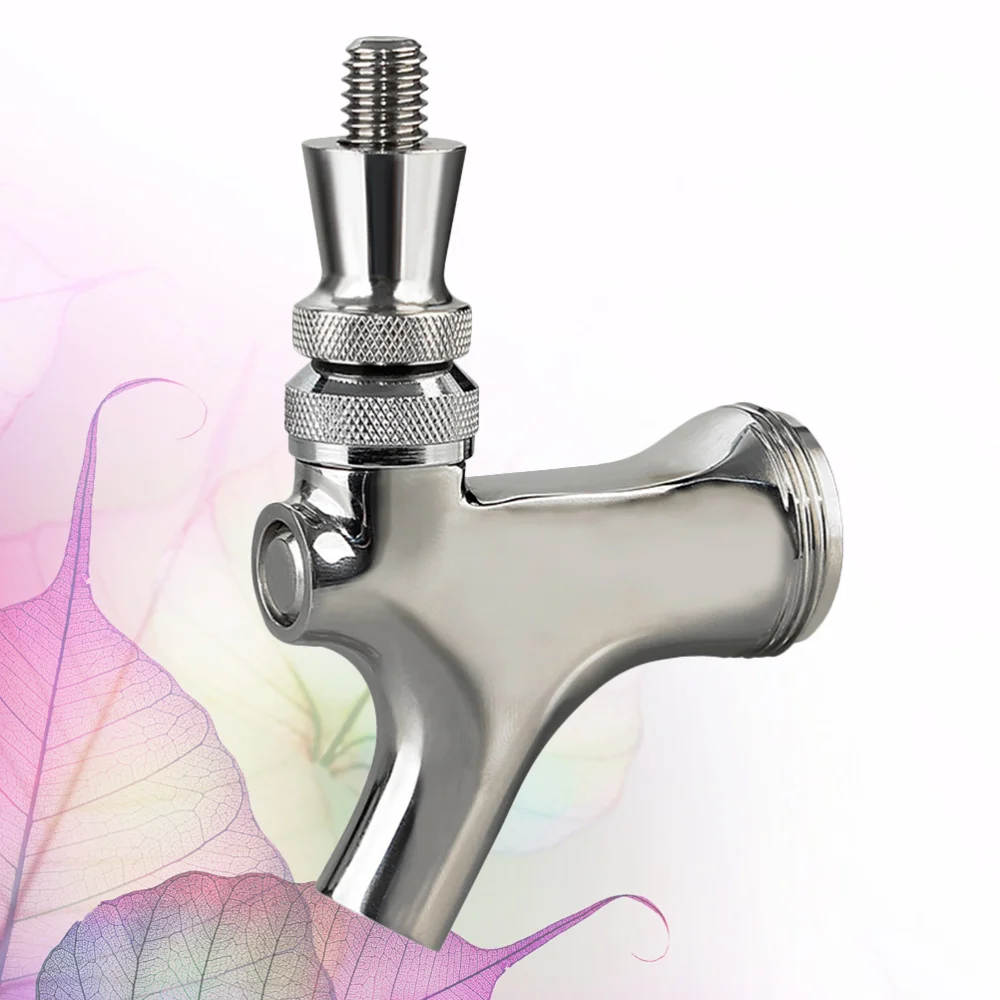 

Pot Tap Brass Non-Ajustable Stainless Steel Metal Useful for Store Home Bar (Silver)