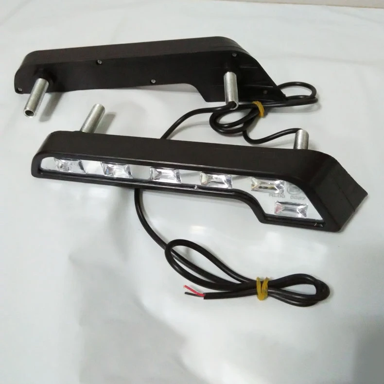 2 шт. автомобилей L-Тип дневные ходовые огни светильник 12 Светодиодная лампа шарик