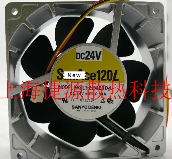 

For Sanyo Denki 9GL1224E104 DC 24V 0.34A 120x120x38mm 2-wire Server Cooling Fan