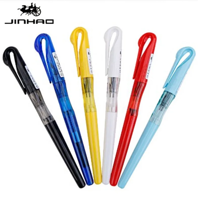 

Creative cute Swan Fountain Pen Plastic Hooded Nib 0.38mm Finance pen F nib Ink Pens Student Handwriting 13 Colors stationery