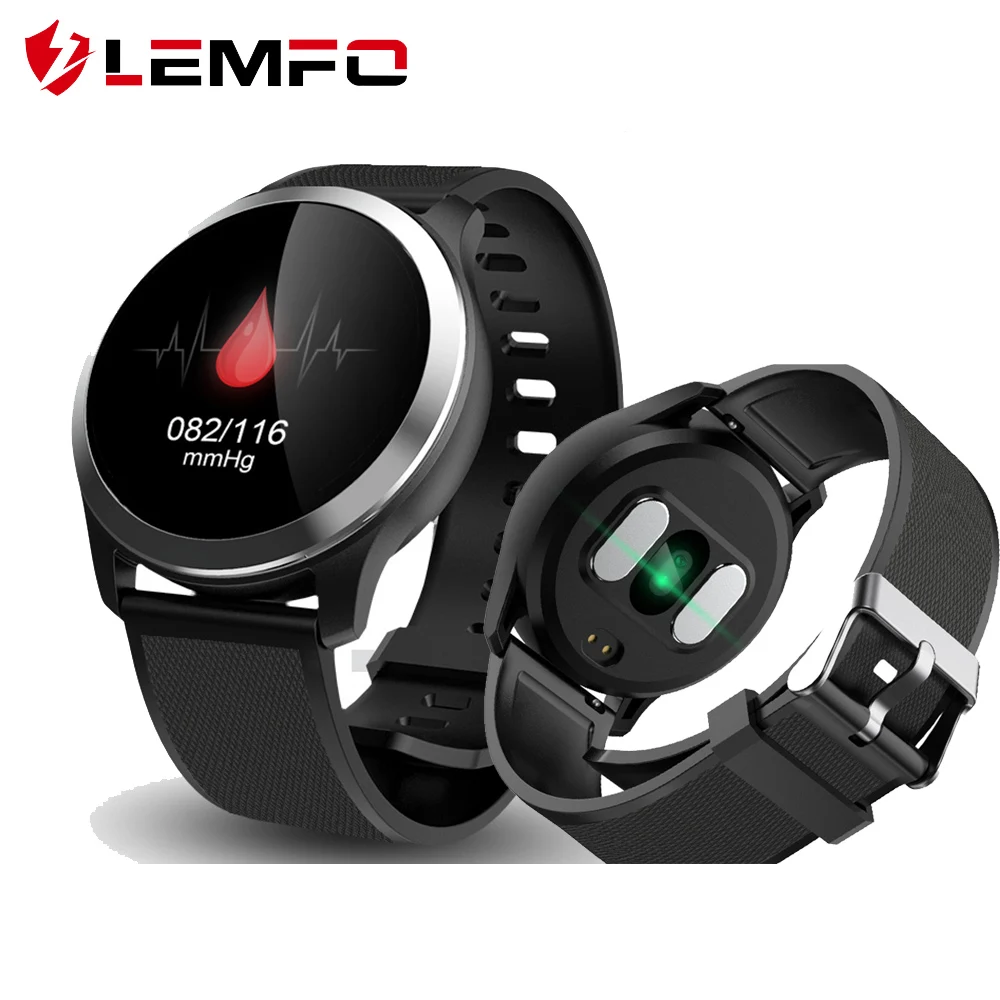 LEMFO 2019 Смарт часы ЭКГ + PPG пульсометр кровяное давление фитнес трекер напоминание