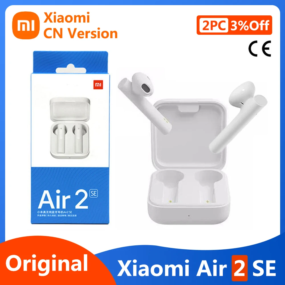 TWS наушники Xiaomi Air 2 SE с поддержкой Bluetooth 5 0 и шумоподавлением|Наушники гарнитуры| |