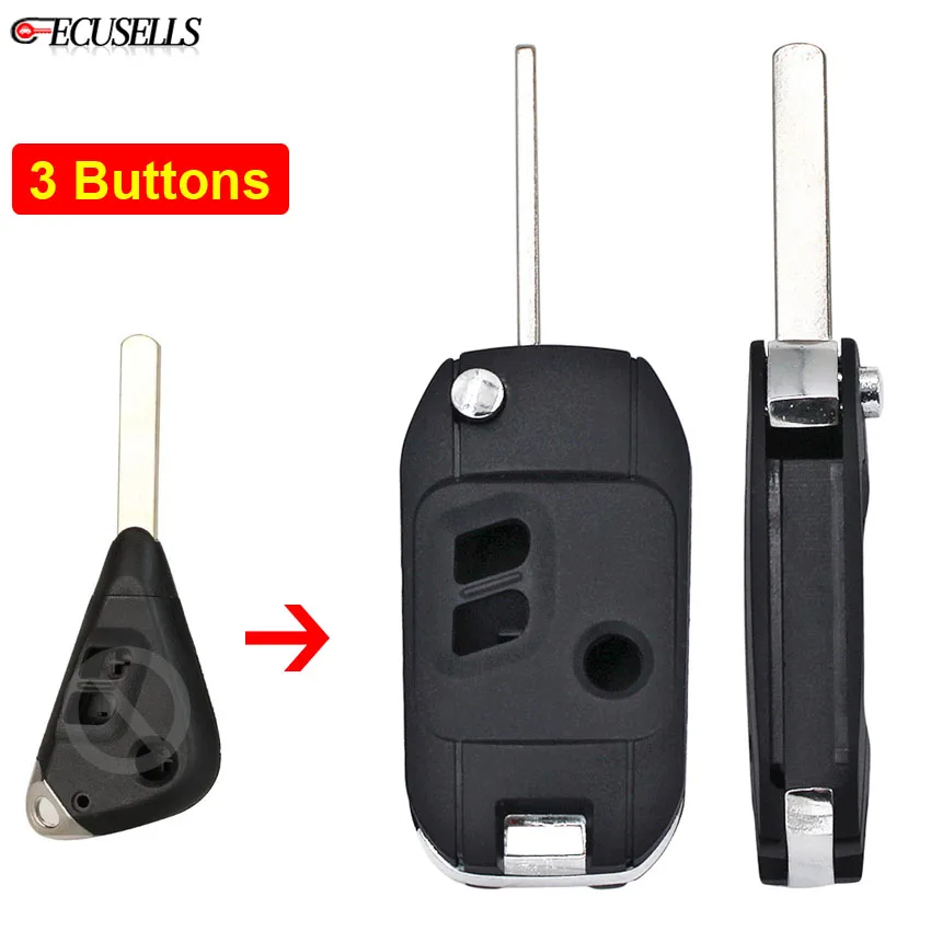 Модифицированный складной чехол для ключей с 3 кнопками и дистанционным