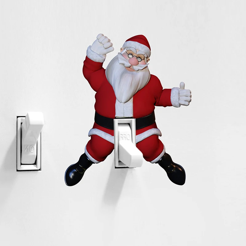 

5 шт., наклейка-переключатель «Дед Мороз»