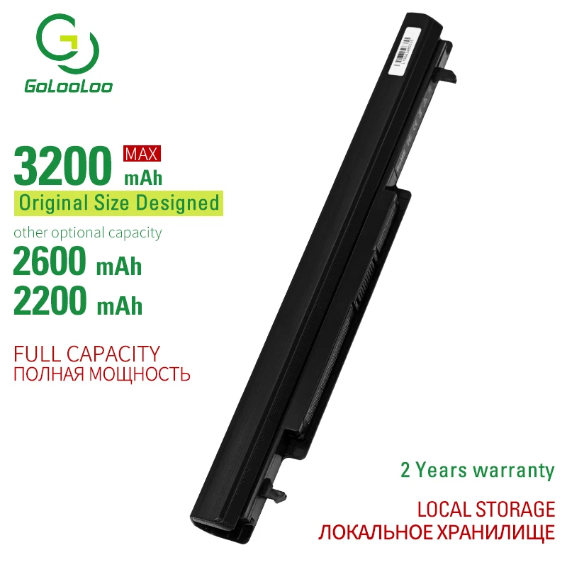 Аккумулятор Golooloo для ноутбука Asus K56CB K56C K46 K46C K46CA K46CM K56 K56CA K56CM S46C S56C R550C с на