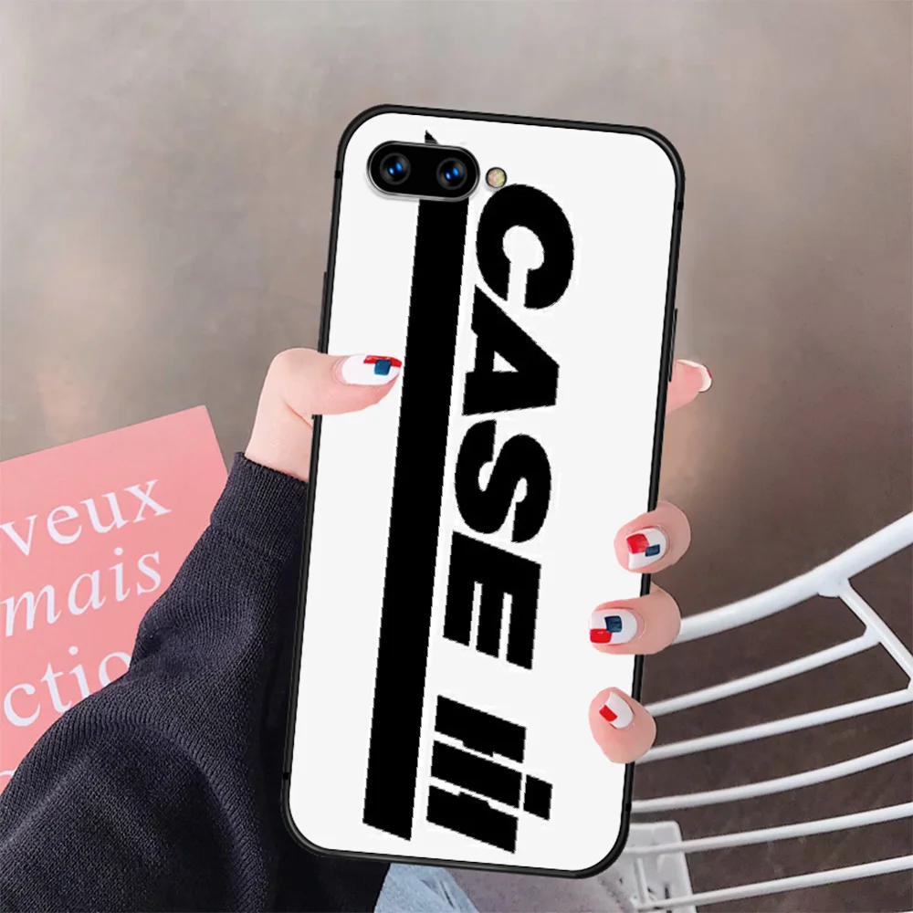 

CASE IH Brand Phone Case Cover Hull For HUAWEI Honor 8 8c 8a 8x 9 9a 9x V10 MATE 10 20 I Lite Pro black Coque Trend Cell Soft