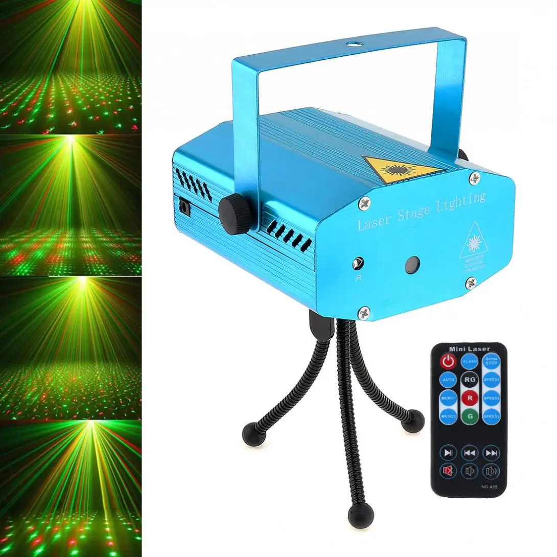 Мини светодиодный сценический светильник лазерный диско вечерние узор проектор