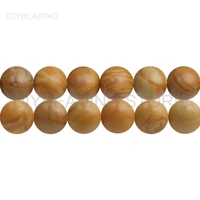 natural beads bulk wholesale supply brown wood jasper semi precious stone smooth round 4 6 8 10 12mm beads for jewelry making