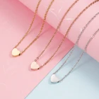 Цепочка с подвеской в виде сердца из нержавеющей стали, 404550 см