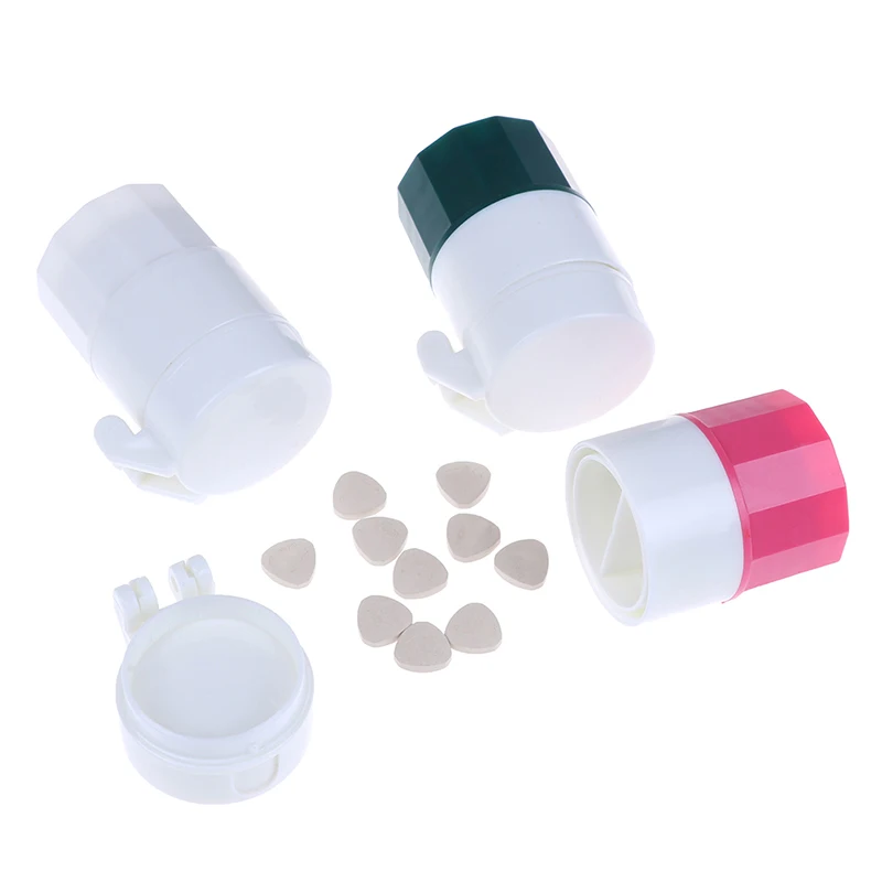 Portable 4 In 1 Pill Cutter Box Convenient Storage Tablet Splitter Medicine Holder Pills Pillendoosje | Красота и здоровье