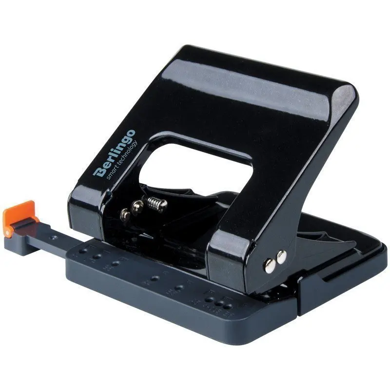 Дырокол энергосберегающий Berlingo &quotSmart Technology&quot 25л металлический фиксатор линейка