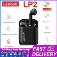 lenovo lp2 tws wireless earphone auriculares bluetooth 5 0 headphones dual stereo bass touch control gaming headset earphones