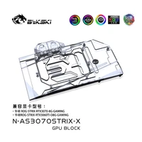 bykski gpu water block use for asus rog strix rtx 30703060ti graphics card full cover copper radiator block n as3070strix x