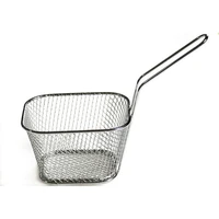 1pcs portable french fries basket stainless steel cooking fry baskets diy household kitchen chef basket colander tools h4