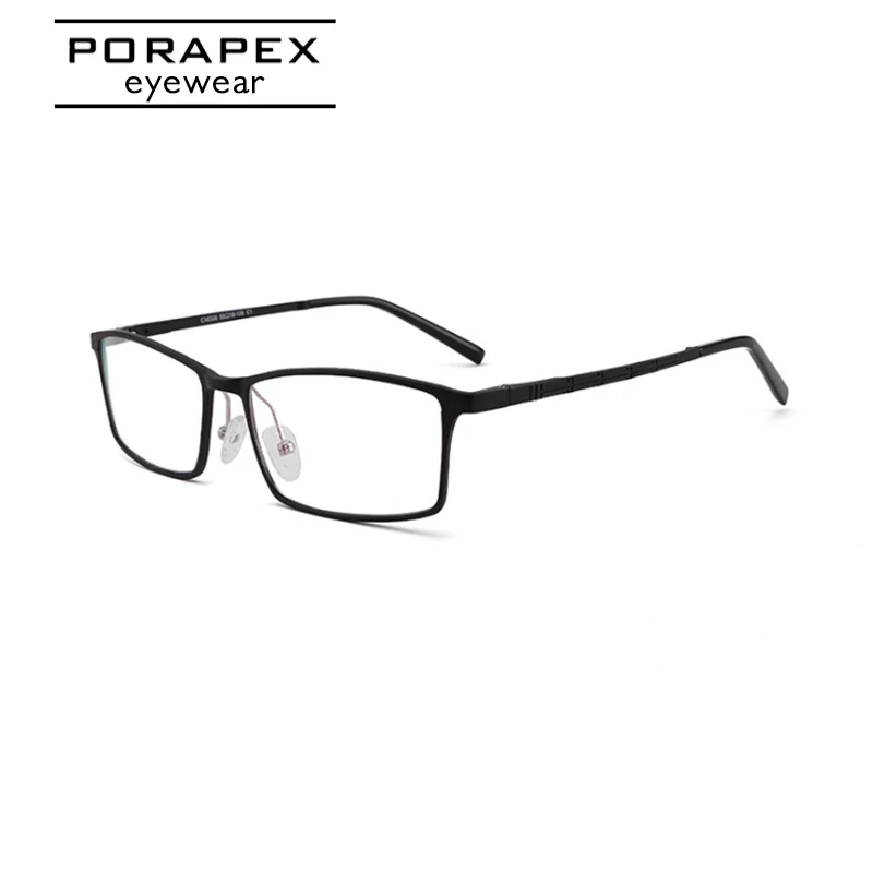 Очки PORAPEX мужские в алюминиевой оправе модные квадратные по рецепту при