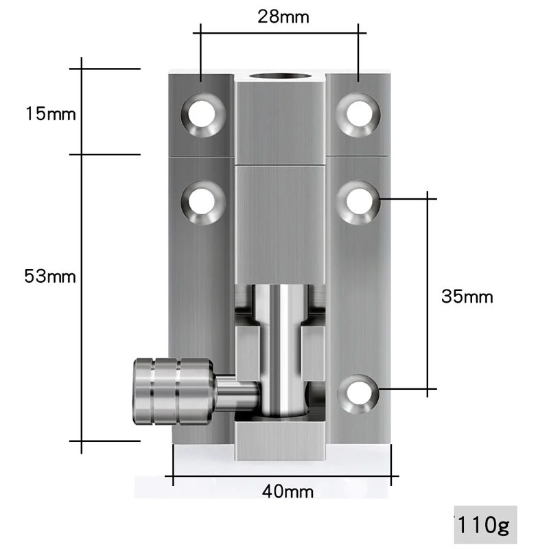 Thickening Surface Mounted Aluminum Alloy Door Bolt Lock Wooden Doors Anti-theft and Windows Latch Locking | Обустройство дома
