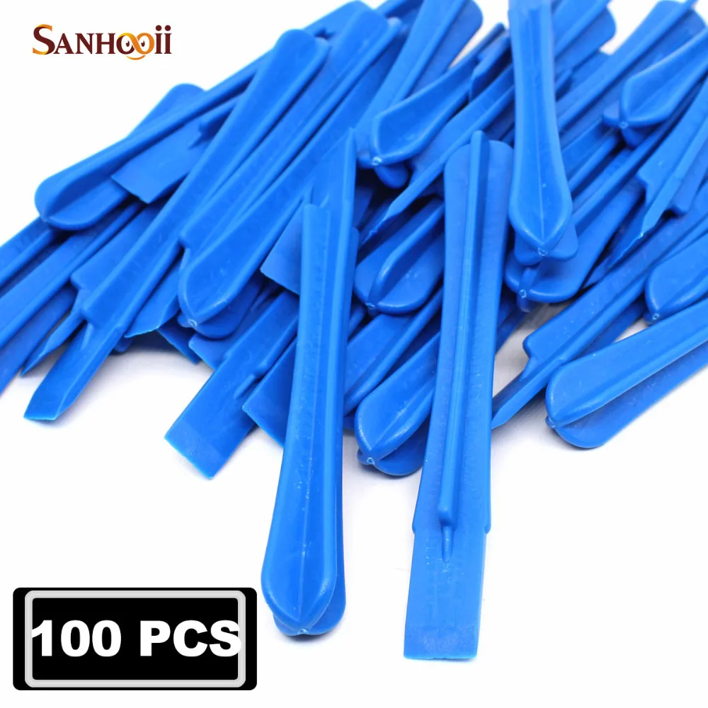 

SANHOOII 100pcs Cross Straight Heads Opening Tool Mobile Phone Repairing Pry Cleaning Tool Kit for iPhone 5s 6s Tablet Wholesale