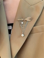 yangliujia key chain pearl brooch europe united states temperament personality fashion clothing accessories birthday present