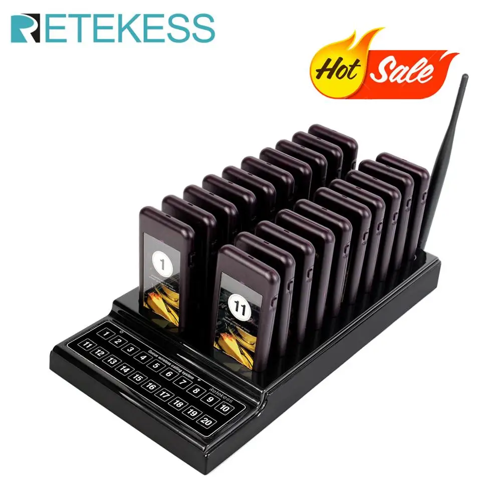 Беспроводной пейджер для ресторанов Retekess T111|coaster pager|pager coasterpager restaurant |