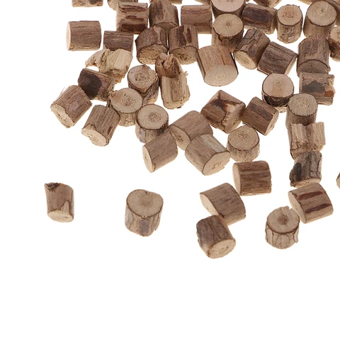 100 штук из натуральной древесины сосны журнала ломтики ремесло в деревенском стиле для свадебных украшений