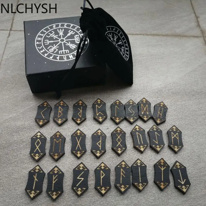

Runes Divination Stones Irregular Tumbled Natural Gemstones Healing Cryatals Set For Witchcraft Wicca Supplies Reiki Decor