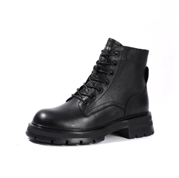 

Женские ботинки Martin осень 2021 Новинка женские ботильоны из натуральной кожи в британском стиле обувь на толстой подошве со шнуровкой для жен...