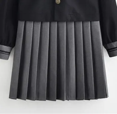 skirt Женское платье набор JK консервативный стиль школа CS Косплей Костюм Униформа Вышивка Девушки матросский воротник короткий укороченный топ мини юбка - Цвет: skirt
