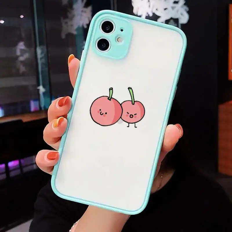 Чехол для телефона с авокадо мультяшными фруктами арбузами животными iPhone 12 11 Mini