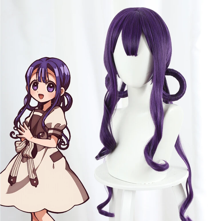 

Anime Toilet Bound Hanako Kun Cosplay Nene Yashiro Wig 60cm Long Heat Resistant Synthetic Hair Halloween Cosplay Wigs