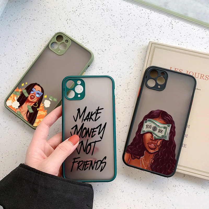 Жесткий матовый чехол для iPhone 12 11 Pro Max 12 Mini X XS Max XR 8 7 6 6s Plus