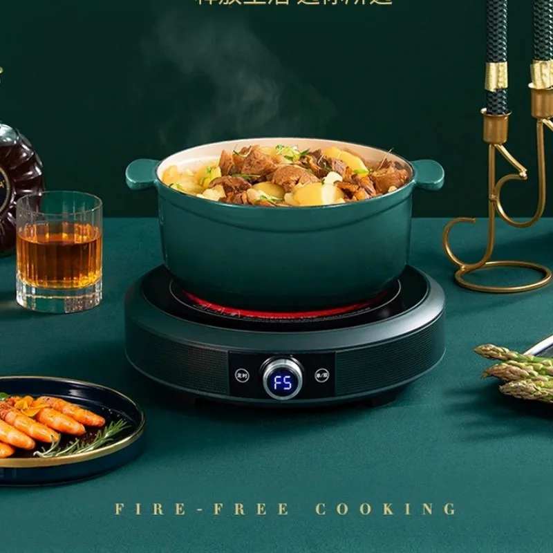 Круглая индукционная плита чайная электрическая керамика Домашняя горячий