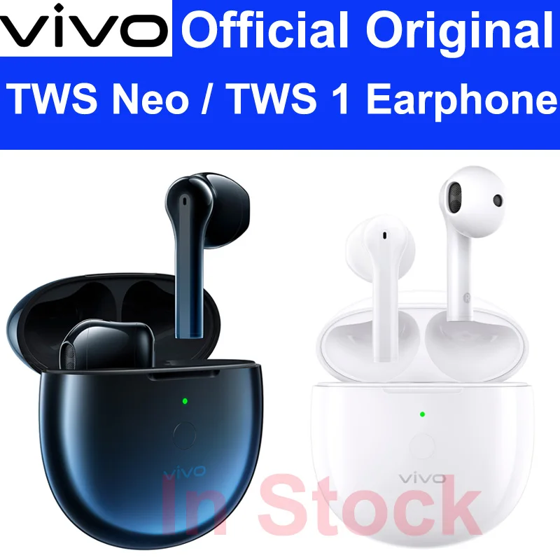 Оригинальные наушники ViVO TWS Neo вкладыши 14 2 мм динамическая IP54 Беспроводная bluetooth