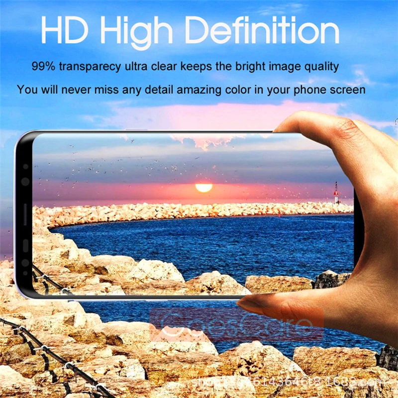FSAW закаленное стекло для samsung Galaxy Note 8 9 S9 S8 Plus S7 Edge 5D полностью изогнутая Защитная