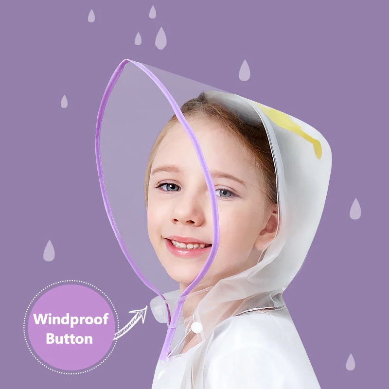 Дождевик с динозавром детский водонепроницаемый школьный ранец карманами