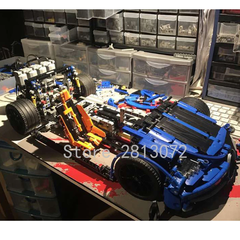 20086 Supercar Bugattis синий \ красный \ черный Technic 42083 3625 шт Chiron модель автомобиля строительные блоки кирпичи игрушки