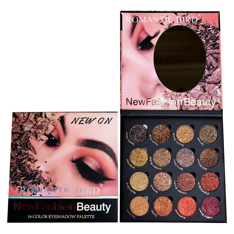 Профессиональный пигмент для макияжа палитра теней век набор мерцающие тени