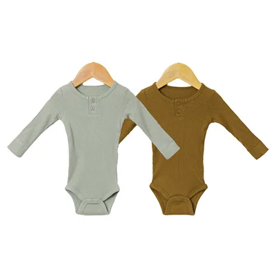 

Infant Clothes Summer Autumn Newborn Baby Rompers Ribbed Kids Jumpsuit New Born Boys Clothes Girl Toddler Bodysuit Outfits