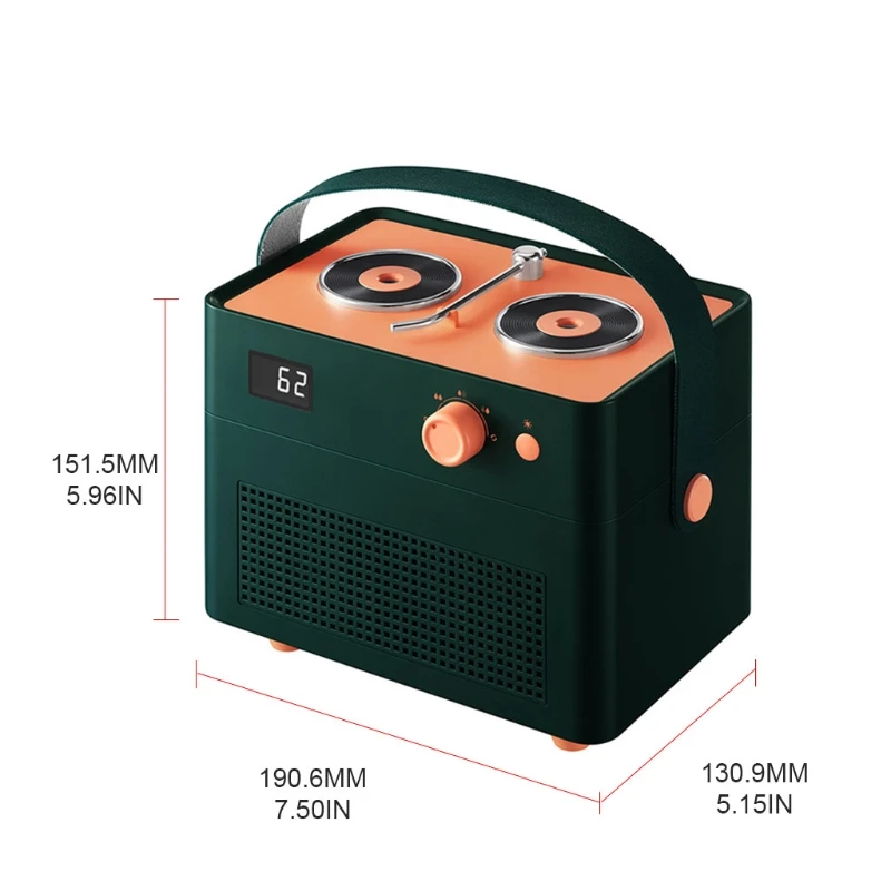 Тихий увлажнитель воздуха с носветильник щением и 4 режимами распыления 1300 мл |