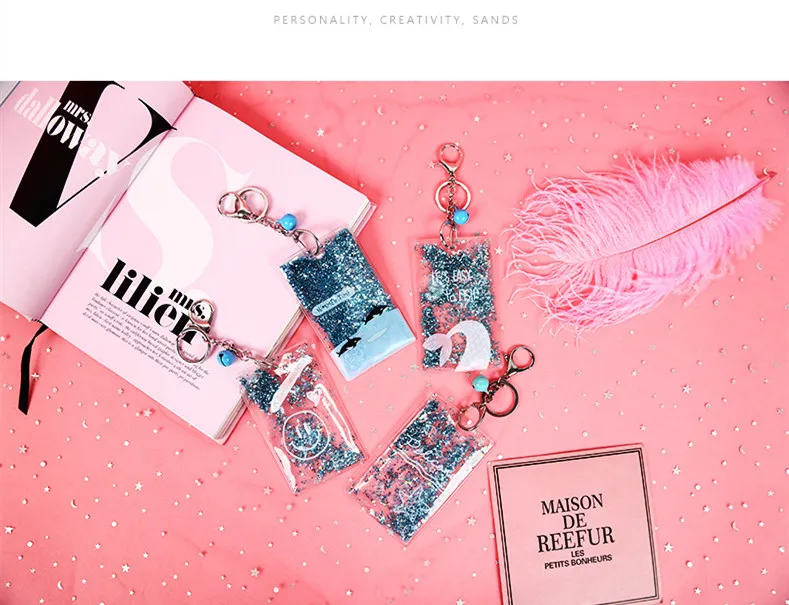 Новинка 1 шт. Kawaii Bling Shining ID держатель для карт брелок автобус Кредитные банковские карты защитный чехол школьные офисные канцелярские принадлежности