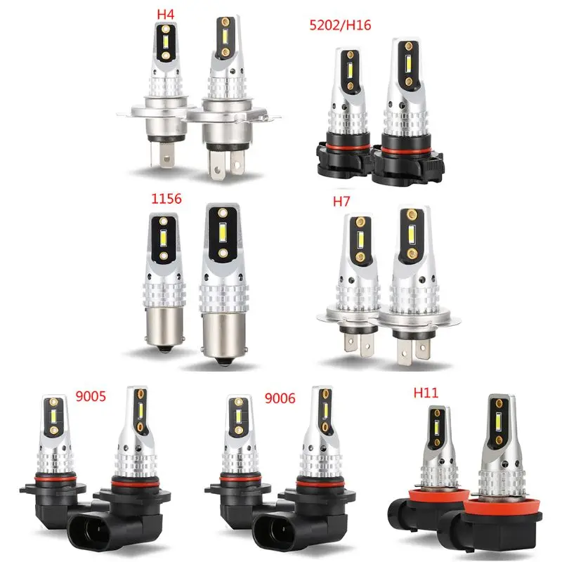 

2x Canbus Белый H11 H8 автомобильные лампы для вождения противотуманный светильник высокой мощности головной светильник s лампы