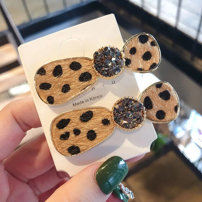 1 шт. леопард с кристаллами бант утконоса зажим для женщин элегантные дамские