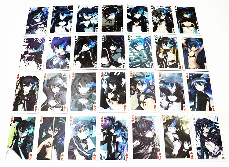 Аниме BRS Black Rock shooter игрушки покерная игра коллекционная карточка куклы персонаж