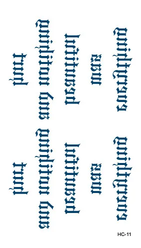 Водостойкие временные тату-наклейки на шею сексуальные тату буква маленькие