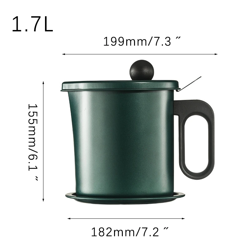 

Stainless Steel Oil Strainer Oil Colander Grease Container Separator Storage Japanese Oil Bottle Tank Kitchen Tool