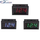 0,56 дюймов Мини цифровой вольтметр постоянного тока 0 до 100V Цифровая панель напряжения метр 6 в, 12 В, 24 В постоянного тока, Авто вольтметр Для электромобиля или мотоцикла автомобиля